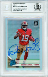 2019 Donruss Optic Holo Rated Rookie #167 Deebo Samuel 49ers BGS Auto
