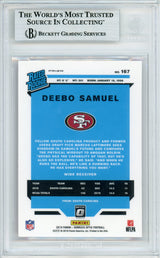 2019 Donruss Optic Pink Holo Rated Rookie #167 Deebo Samuel 49ers BGS Auto