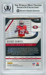 2019 Panini Prizm Silver #346 Deebo Samuel RC 49ers BGS Autograph 10
