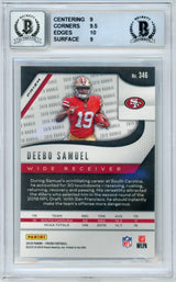 2019 Panini Prizm Silver #346 Deebo Samuel RC 49ers BGS 9 Autograph 10
