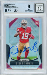 2019 Panini Prizm Silver #346 Deebo Samuel RC 49ers BGS 9 Autograph 10