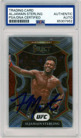 2021 Panini Select MMA #46 Aljamain Sterling PSA Autograph