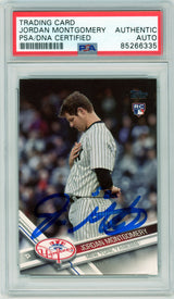 2017 Topps Update #US91 Jordan Montgomery RC Yankees PSA Autograph