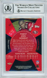 2005 Finest #121 Frank Gore RC 49ers BGS Autograph 10