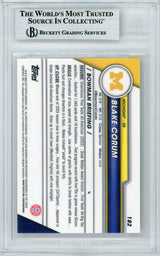 2023 Bowman Chrome U #182 Blake Corum Michigan BGS Autograph
