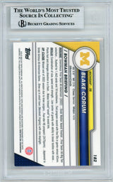 2023 Bowman Chrome U #182 Blake Corum Michigan BGS Autograph