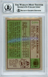 1984 Topps #280 Eric Dickerson RC w/ "ROY" Insc. Rams BGS Autograph 10