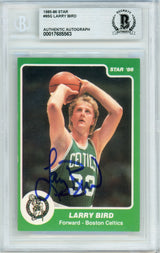 1985-86 Star #95 Larry Bird Boston Celtics BGS Autograph
