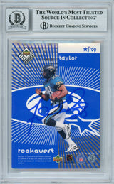 1998 UD Choice Starquest Blue #SR9 Emmitt Smith & Fred Taylor RC BGS Autograph 10