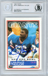 1983 Topps #133 Lawrence Taylor Giants BGS Autograph