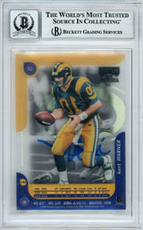 1999 Playoff Momentum SSD #144 Kurt Warner RC Rams BGS Autograph 10