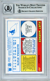 2005 Topps Bazooka Blue #22 Kurt Warner Cardinals BGS Autograph 10