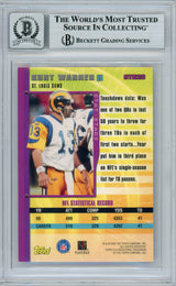 2000 Topps Own The Game #OTG26 Kurt Warner Rams BGS Autograph 10