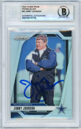 2024 Panini Prizm - Silver #82 Jimmy Johnson Cowboys BGS Autograph