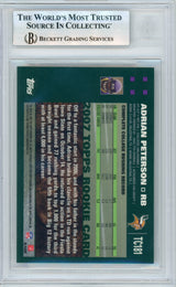 2007 Topps Chrome #TC181 Adrian Peterson Rookie BGS Autograph
