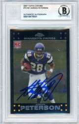 2007 Topps Chrome #TC181 Adrian Peterson Rookie BGS Autograph