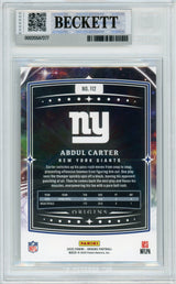2025 Origins #112 Abdul Carter Rookie New York Giants BGS Autograph 10