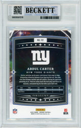 2025 Origins #112 Abdul Carter Rookie New York Giants BGS Autograph 10