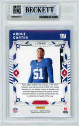 2025 Donruss - The Elite Series Rookies #ESR-ACR Abdul Carter RC Giants BGS Auto 10