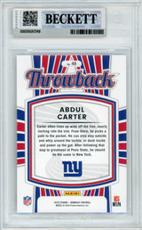 2025 Donruss - Throwback #49 Abdul Carter RC New York Giants BGS Autograph 10