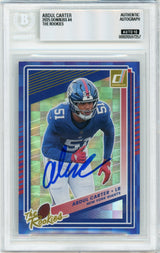 2025 Donruss - The Rookies #4 Abdul Carter RC New York Giants BGS Autograph 10