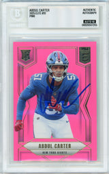 2025 Elite - Pink #111 Abdul Carter Rookie New York Giants BGS Autograph 10