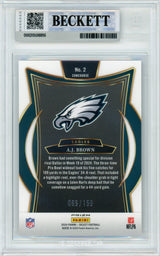 2024 Select - White Shock Prizm /199 #2 AJ Brown Philadelphia Eagles BGS Auto 10