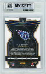 2019 Select - Silver Prizm #30 AJ Brown RC Tennessee Titans BGS Autograph 10