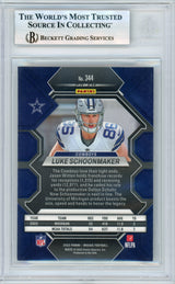 2023 Mosaic - Silver Mosaic #344 Luke Schoonmaker RC Dallas Cowboys BGS Autograph