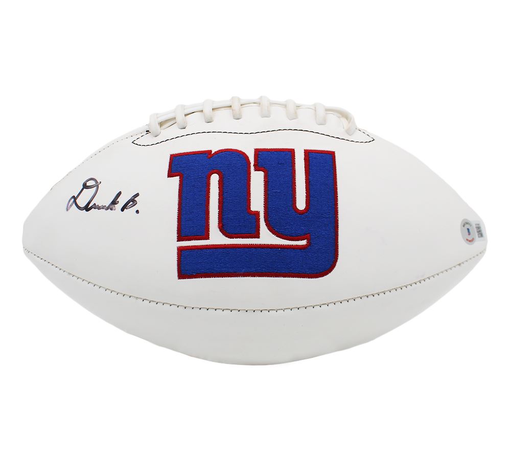Deonte Banks Autographed Wislon NY Giants Logo Football