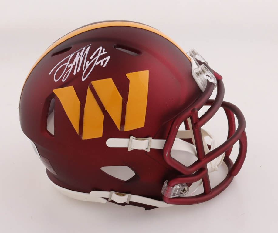 Terry McLaurin Autographed Washington Commanders Mini Helmet - Beckett Authentication