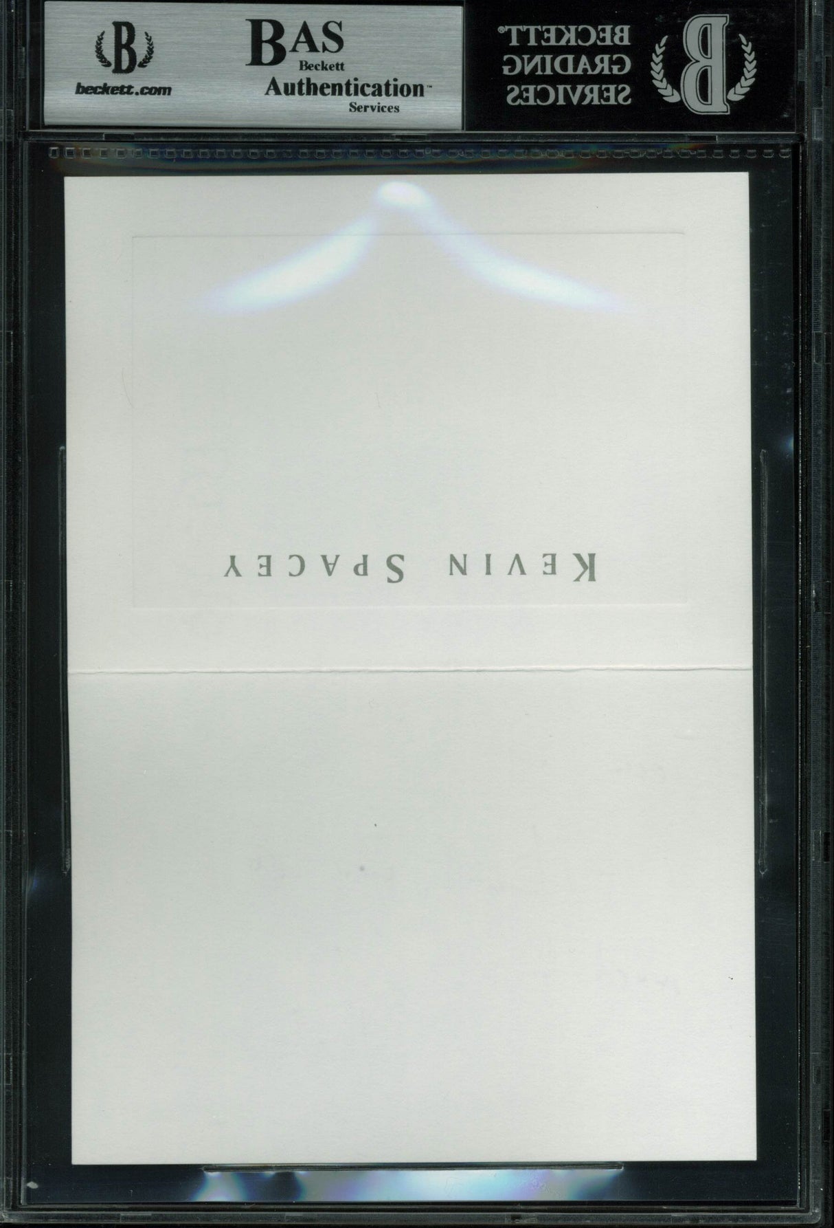 Kevin Spacey House Of Cards Authentic Signed 3.5x5 Thank You Card BAS Slabbed