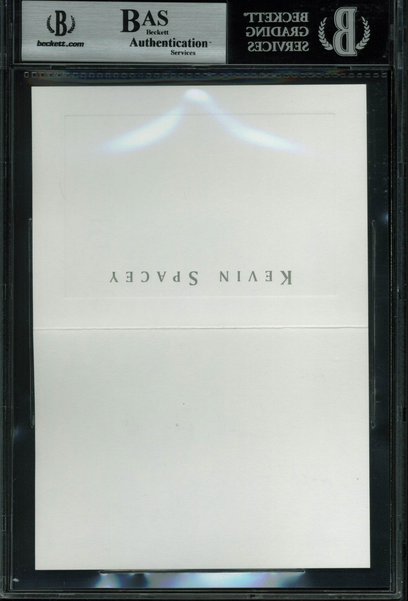 Kevin Spacey House Of Cards Authentic Signed 3.5x5 Thank You Card BAS Slabbed