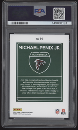 2024 Donruss Michael Penix Jr Downtown #14 Red Ink Auto PSA 10 GEM MT AUTO 10 RC