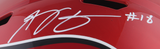 AJ Green Signed Cardinals Flash F/S Replica Helmet - Beckett