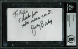 Joey Bishop Ocean's 11 Authentic Signed 3x5 Cut Signature Autographed BAS Slab