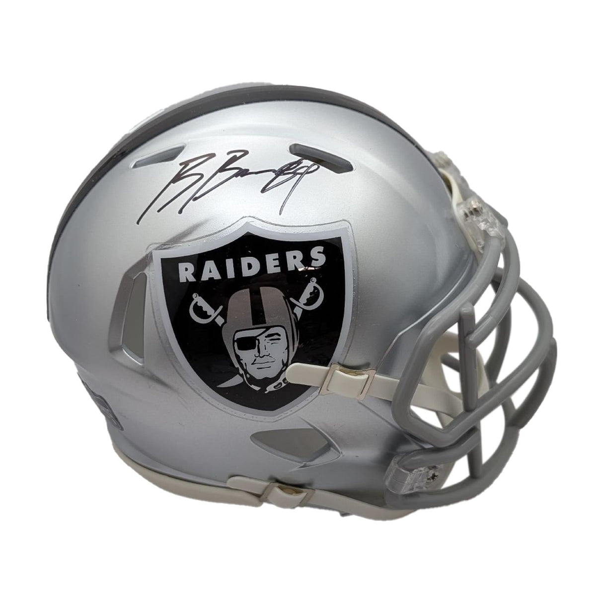 Brock Bowers Autographed Las Vegas Raiders Riddell Speed Mini Helmet - Radtke