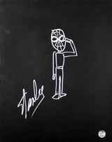 Stan Lee Authentic Signed 16x20 Canvas w/ Spider-man Sketch PSA/DNA #W00379