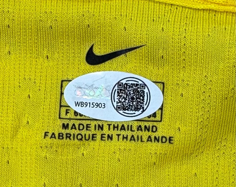 Cafu Signed Brazil Nike Soccer Jersey JSA QR