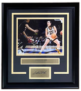 Caitlin Clark Frame 8x10 Iowa Hawkeyes White Jersey Photo w/ Laser Engraved Auto - Sports Integrity