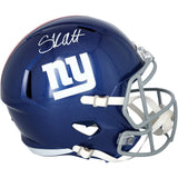 Cam Skattebo Signed New York Giants Full Size Replica Speed Helmet Fanatics