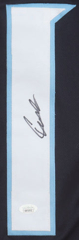 Cam Ward Tennessee Signed Navy Pro Cut Football Jersey JSA Hologram