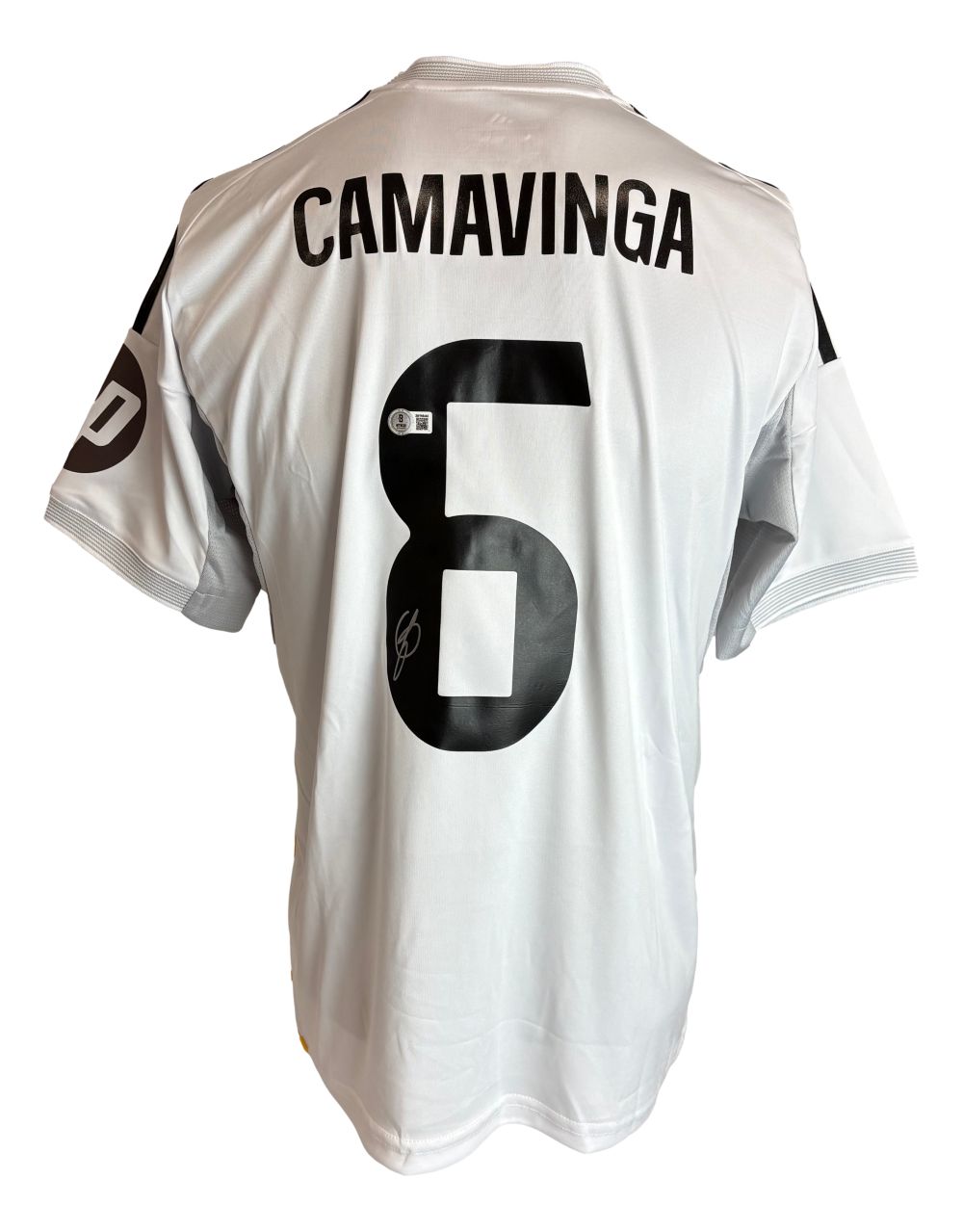 Eduardo Camavinga Signed Real Madrid Adidas Soccer Jersey BAS