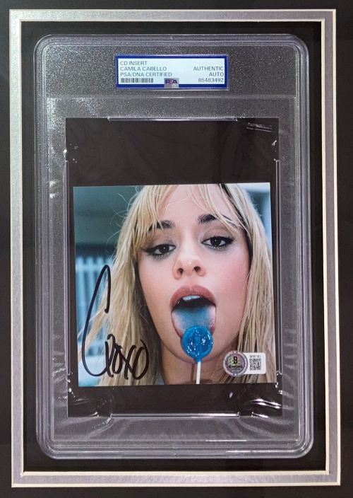 Camila Cabello Signed Framed C,XOXO CD Insert w/ 11x14 Photo PSA
