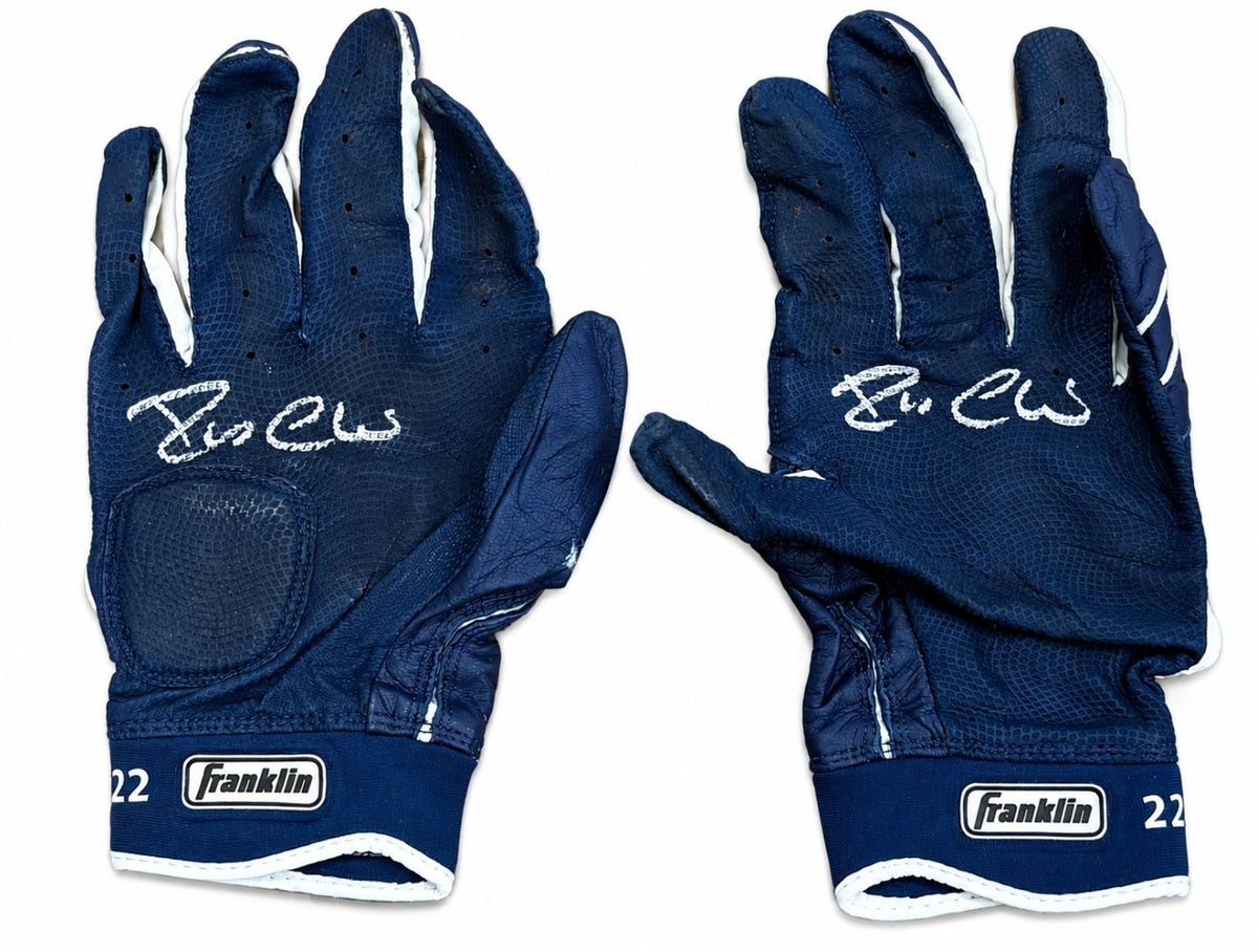 Robinson Cano Mariners Signed Game-Used Franklin Batting Gloves PSA 705+706