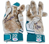 Robinson Cano Mariners Signed Game-Used Nike MVP Elite Gloves PSA 909+910