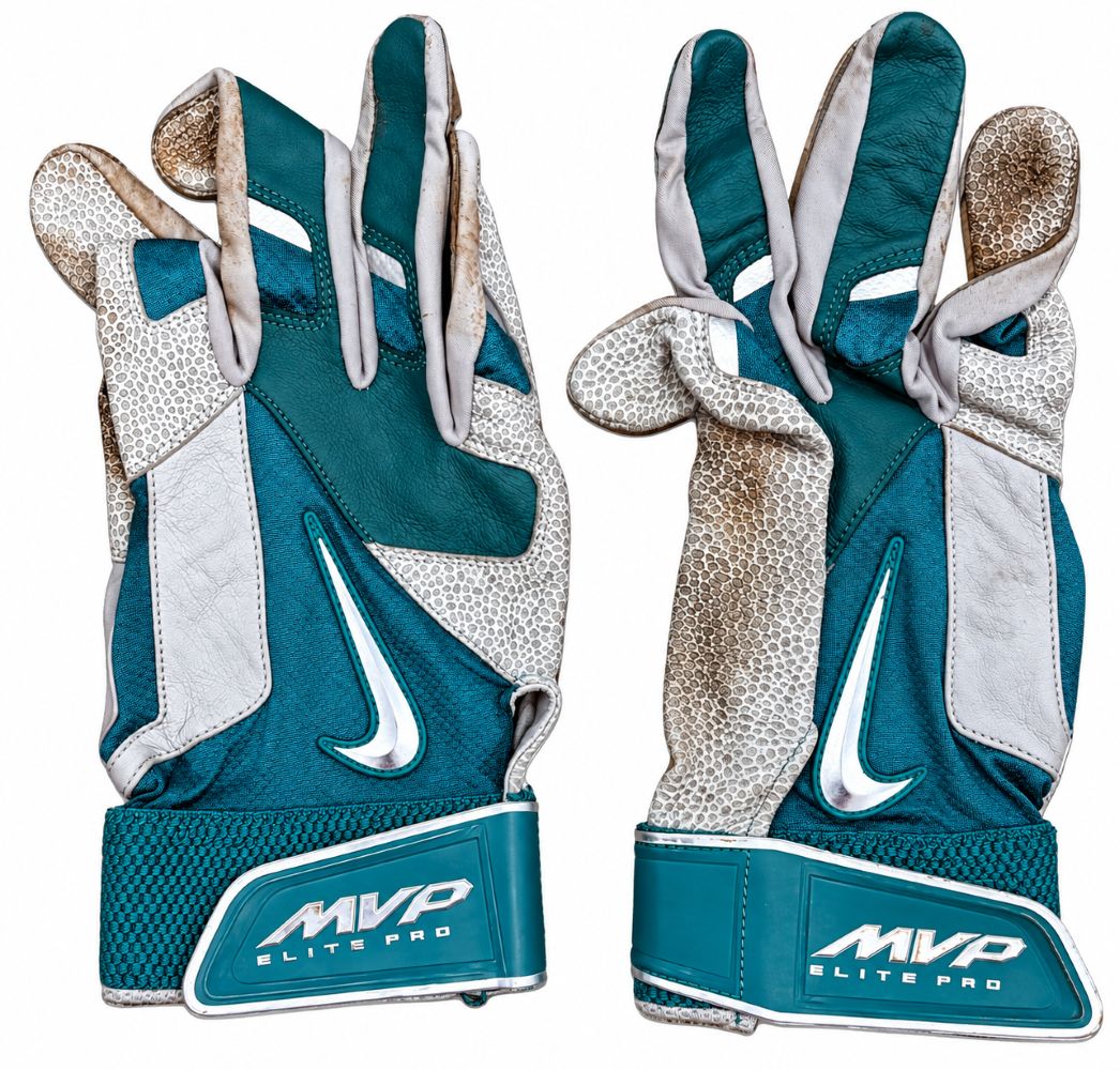 Robinson Cano Mariners Signed Game-Used Nike MVP Elite Gloves PSA 909+910