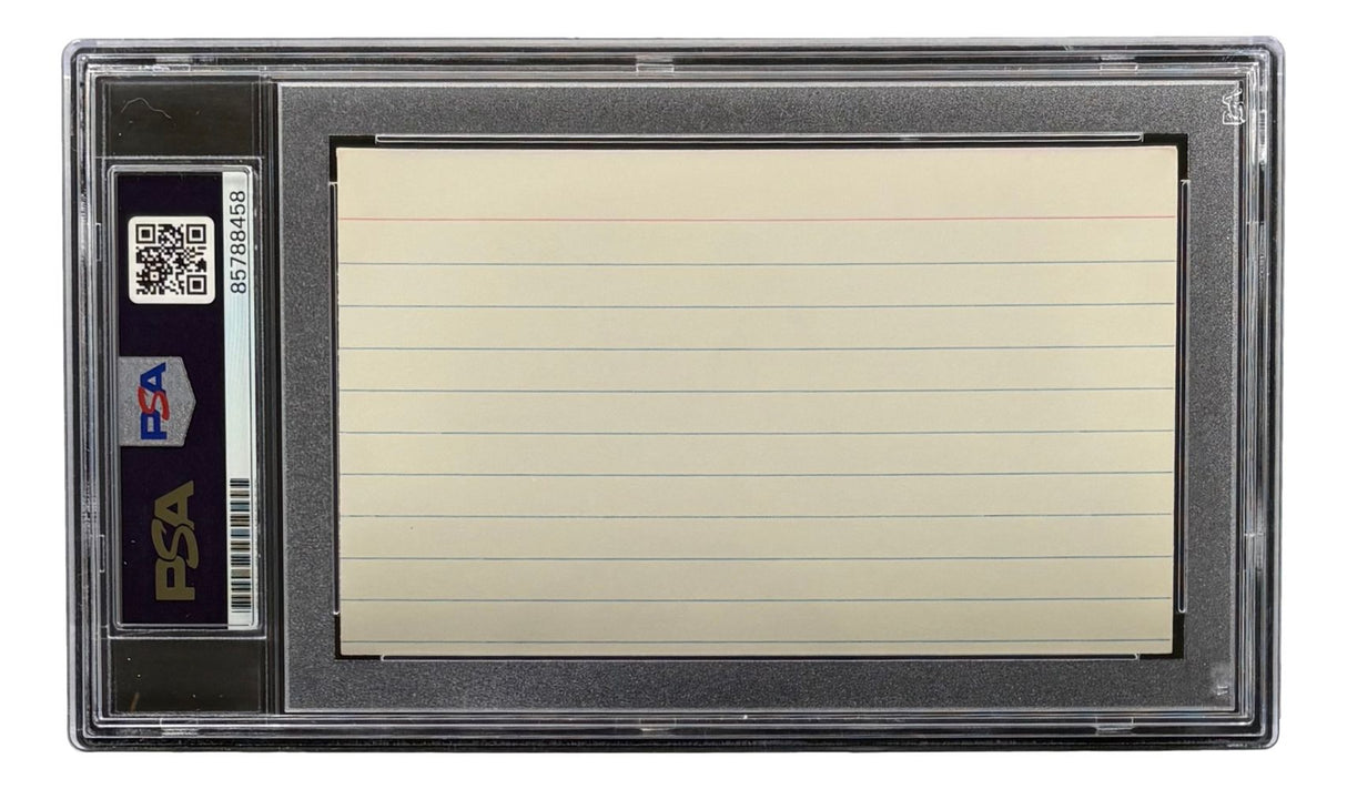 Carl Hubbell New York Giants Signed Index Card PSA/DNA