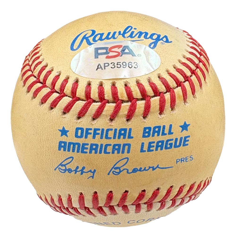 Carl Yastrzemski Boston Red Sox Signed American League Baseball PSA/DNA