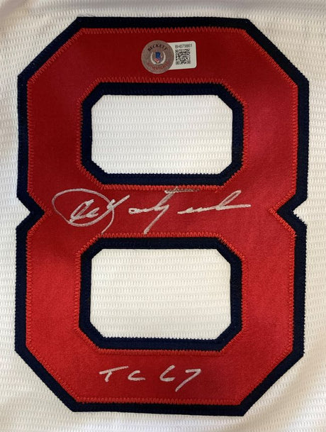 Carl Yastrzemski Signed Boston Red Sox Majestic Replica Jersey TC 67 Insc BAS - Sports Integrity
